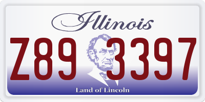 IL license plate Z893397