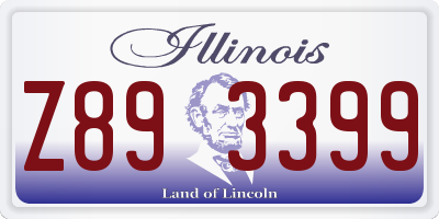 IL license plate Z893399