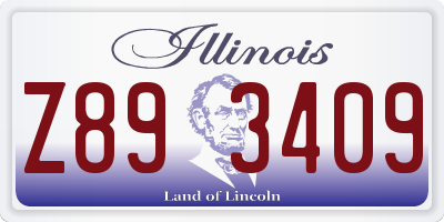 IL license plate Z893409