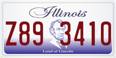 IL license plate Z893410