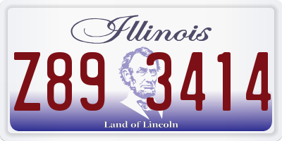 IL license plate Z893414