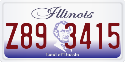 IL license plate Z893415