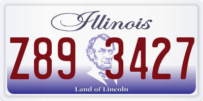IL license plate Z893427