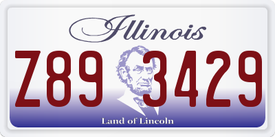 IL license plate Z893429