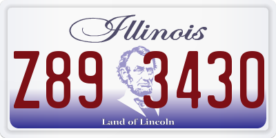IL license plate Z893430