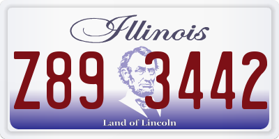 IL license plate Z893442