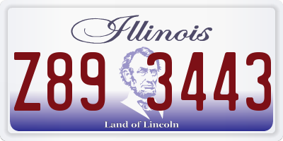IL license plate Z893443