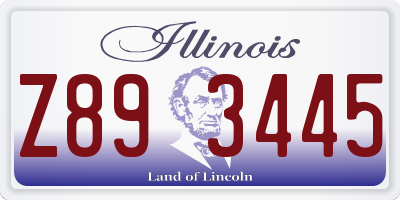 IL license plate Z893445