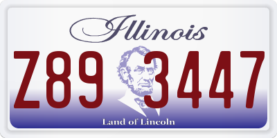 IL license plate Z893447