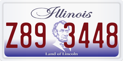 IL license plate Z893448