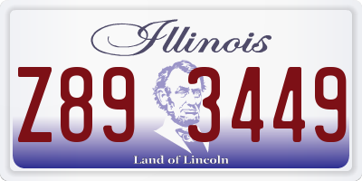 IL license plate Z893449