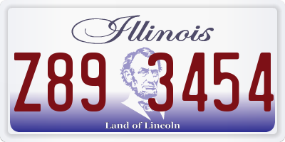 IL license plate Z893454