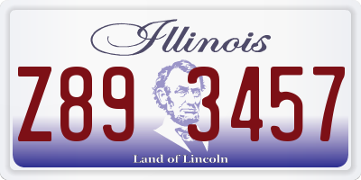 IL license plate Z893457