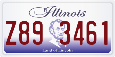 IL license plate Z893461