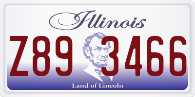 IL license plate Z893466
