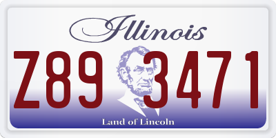 IL license plate Z893471