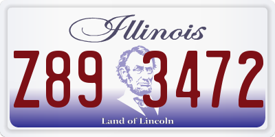 IL license plate Z893472