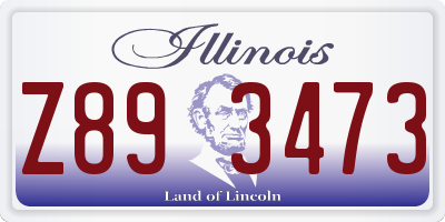 IL license plate Z893473