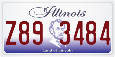 IL license plate Z893484