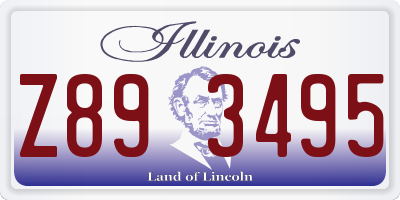 IL license plate Z893495