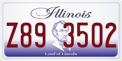 IL license plate Z893502