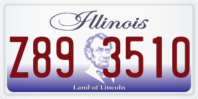 IL license plate Z893510