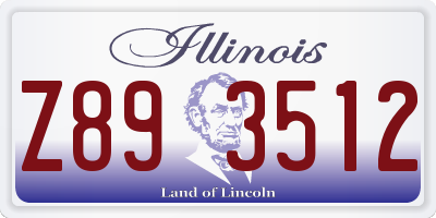 IL license plate Z893512