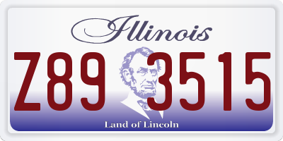 IL license plate Z893515