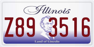 IL license plate Z893516