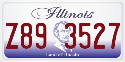 IL license plate Z893527