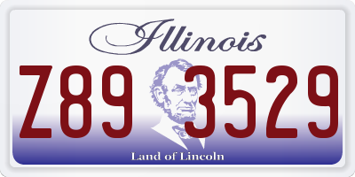 IL license plate Z893529