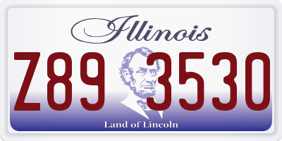 IL license plate Z893530