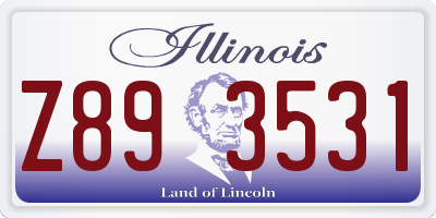 IL license plate Z893531