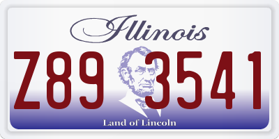 IL license plate Z893541