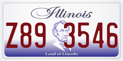 IL license plate Z893546