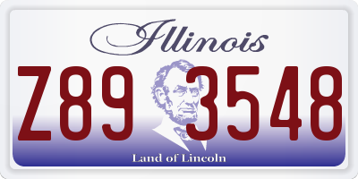 IL license plate Z893548