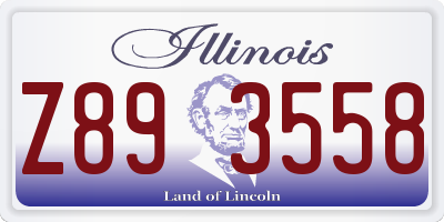 IL license plate Z893558