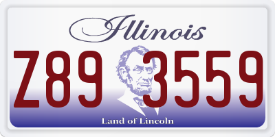 IL license plate Z893559