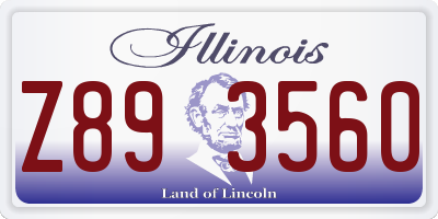 IL license plate Z893560