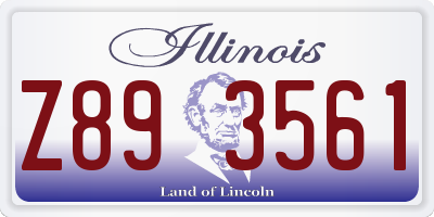 IL license plate Z893561