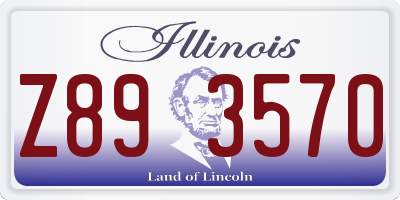 IL license plate Z893570