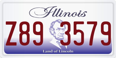 IL license plate Z893579