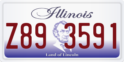 IL license plate Z893591