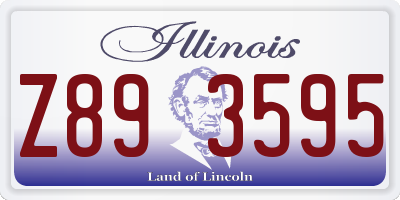 IL license plate Z893595
