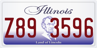 IL license plate Z893596