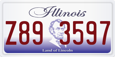 IL license plate Z893597