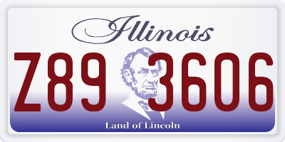 IL license plate Z893606