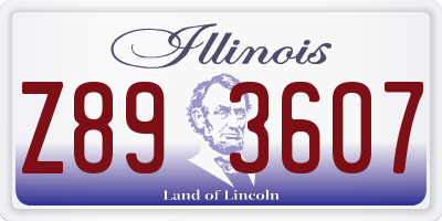 IL license plate Z893607