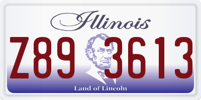 IL license plate Z893613
