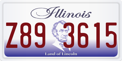 IL license plate Z893615